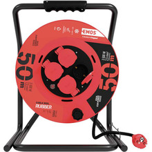 Удлинитель EMOS 4 розетки 50м 16A 3x2.5мм2 Red (P19221)