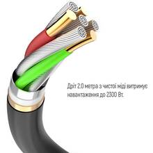 Мережевий фільтр COLORWAY 4 розетки + 3xUSB 2м 10A 3x0.75мм2 Black (CW-CHE432PDB)