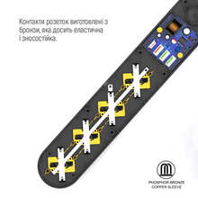 Сетевой фильтр COLORWAY 4 розетки + 4xUSB 2м 10A Black (CW-CHE44PDB)