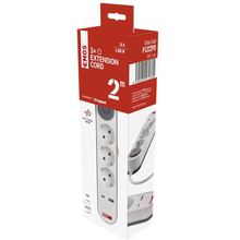 Удлинитель EMOS 3 розетки+2хUSB 2м 16A 3x1.5мм2 White (P1322PD)