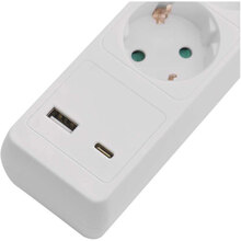 Удлинитель EMOS 5 розеток + 2xUSB 3м 16A 3x1.5мм2 White (P1523CU)