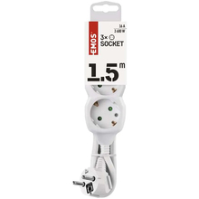 Удлинитель EMOS 3 розетки 1.5м 16A 3×1мм2 White (P0321)