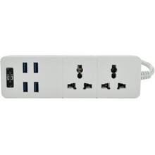 Мережевий фільтр VOLTRONIC ТВ-Т07 2 розетки 2 м 16 A 3х0.75 мм2 White (ТВ-Т07-White)