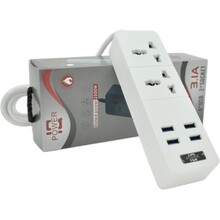 Мережевий фільтр VOLTRONIC ТВ-Т07 2 розетки 2 м 16 A 3х0.75 мм2 White (ТВ-Т07-White)