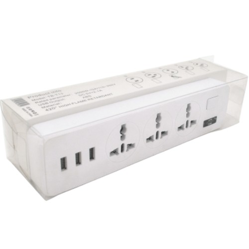 Мережевий фільтр VOLTRONIC ТВ-Т13 3 розетки 2 м 10 A 3х0,75 мм2 White (ТВ-Т13-White) Тип мережевий фільтр