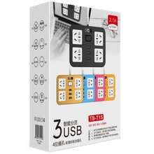 Мережевий фільтр VOLTRONIC ТВ-Т15 4 розетки 3 USB 2 м Blue (ТВ-Т15-Blue)