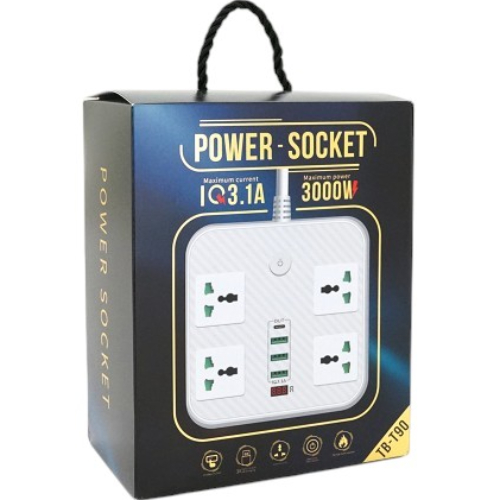 Сетевой фильтр VOLTRONIC ТВ-Т90 4 розетки 2м 3х0.75мм2 Black (ТВ-Т90-Black) Тип розеток разъем A