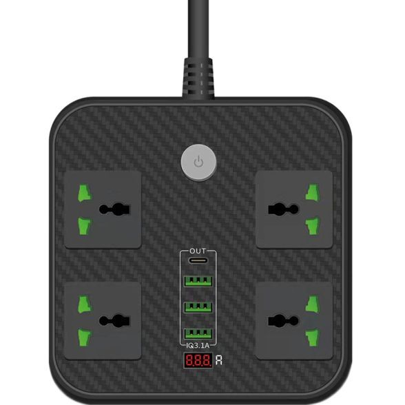 Сетевой фильтр VOLTRONIC ТВ-Т90 4 розетки 2м 3х0.75мм2 Black (ТВ-Т90-Black) Сетевой фильтр VOLTRONIC ТВ-Т90 4 розетки 2м 3х0.75мм2 Black (ТВ-Т90-Black)