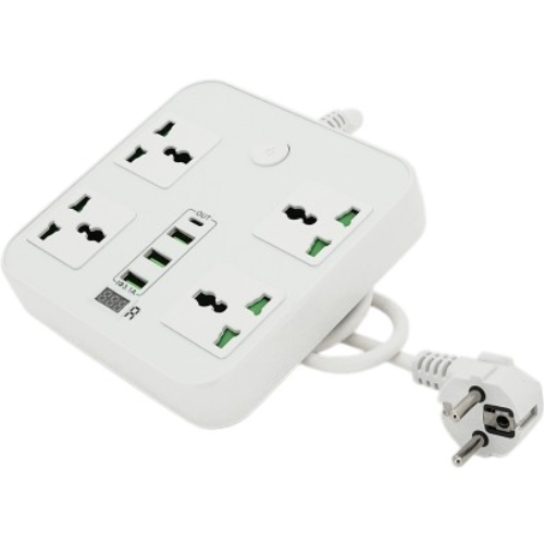 Сетевой фильтр VOLTRONIC ТВ-Т90 4 розетки 2 м 3х0.75мм2 White (ТВ-Т90-White) Тип розеток евророзетка с заземлением (Тип F)