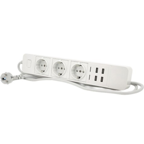Мережевий фільтр VOLTRONIC 3 розетки 2м 16А 3х0.75мм2 Black/White (ТВ-Т09) Мережевий фільтр VOLTRONIC 3 розетки 2м 16А 3х0.75мм2 Black/White (ТВ-Т09)