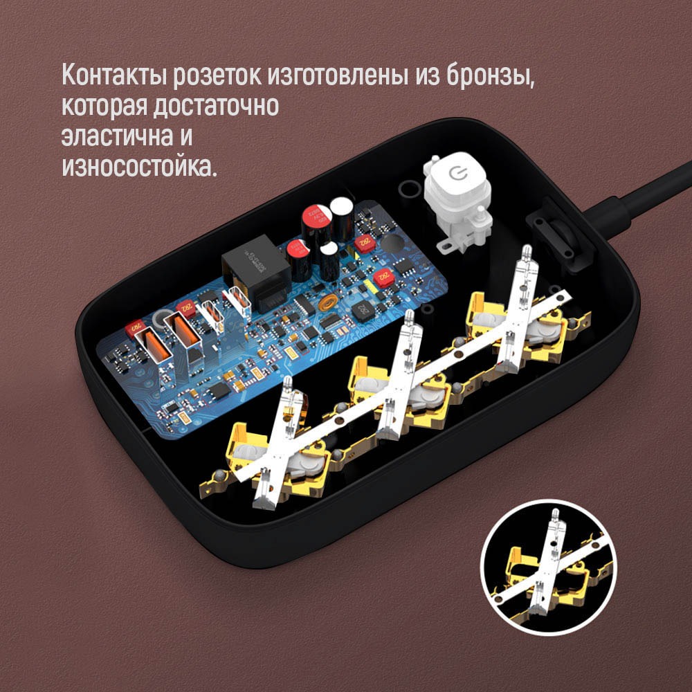 Покупка Мережевий фільтр COLORWAY 3 розетки 13А 2м Black (CW-CHE34PDB)
