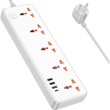Мережевий фільтр HOCO AC14A Rico PD30W/1C3A 5 розеток 1.5 м White (6942007607186)