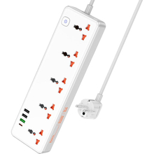 Мережевий фільтр HOCO AC14A Rico PD30W/1C3A 5 розеток 1.5 м White (6942007607186)