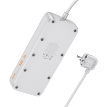 Сетевой фильтр HOCO AC22 Sunlight PD30W/1C3A EU/GER 4 розетки 1.5 м White (6942007629799)