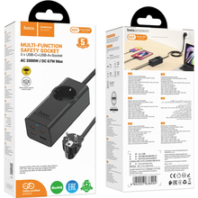 Сетевой фильтр HOCO NS9 PD67W/3C1A EU/GER 1 розетка 2 м Black (6942007638494)