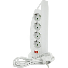 Сетевой фильтр VOLTRONIC F14 8 розеток + 4 USB 2 м 3х0.75 мм White (F14-White)
