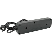 Мережевий фільтр VOLTRONIC F23U 3 розетки +3 USB + PD 2 м 10А 3х0.75 мм Black (F23U-Black)
