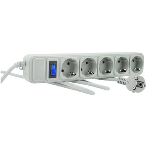 Сетевой фильтр MERLION 5 розеток 10А 3м 3х0,75мм Grey (G530) Сетевой фильтр MERLION 5 розеток 10А 3м 3х0,75мм Grey (G530)