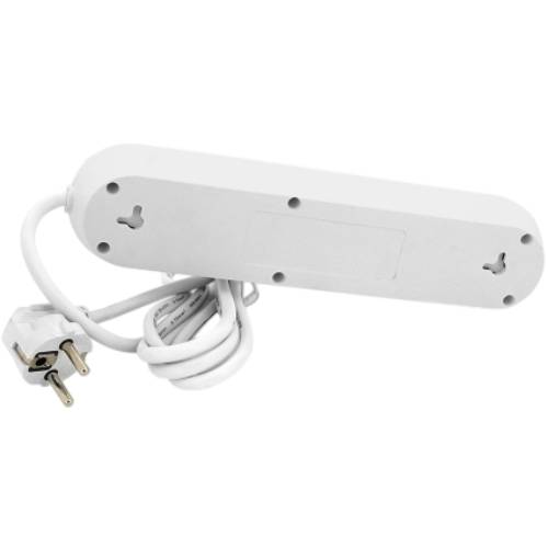 Сетевой фильтр VOLTRONIC 3 розетки+3 USB 1.5м 10А 3х0,75мм White (F03U-White) Тип сетевой фильтр