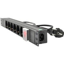 Удлинитель RITAR 6 розеток 1.8м 16А Black (1U-M6-K-C13)