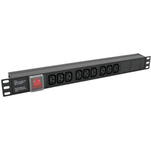 Колодка для удлинителя VOLTRONIC 9 розеток Black (PPX9PDUGR)