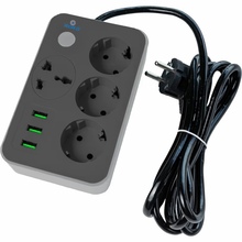 Мережевий фільтр XOKO SP-3-3-1, 1.8 м Gray (XK-SP-3-3-1-SL)