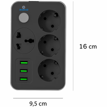 Мережевий фільтр XOKO SP-3-3-1, 1.8 м Gray (XK-SP-3-3-1-SL)