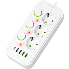 Мережевий фільтр DYXON 3 розетки 2 м 5/2.0 А 1.5 мм.2 White (DXN-MFP-34PD2MW)