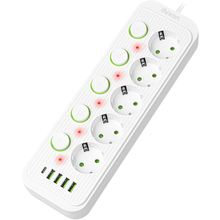 Мережевий фільтр DYXON 5 розеток 2 м 5/2.0А 1.5мм2 White (DXN-MFP-54PD2MW)