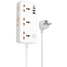 Сетевой фильтр HOCO AC8A Storm 3-position socket (6942007600101)