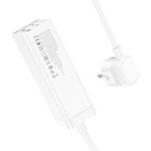 Удлинитель HOCO AC10A Barry 1.5м 10А 1 розетка White (6942007601689)