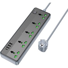 Сетевой фильтр BOROFONE BAC4A Lord 5 розеток 1.5м 11А EU Black (6941991111488)