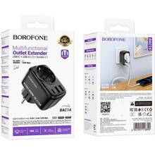 Перехідник BOROFONE BAC14 Wide 3xUSB 1 Black (6941991118890)