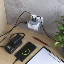Разветвитель EMOS P0077PD 2 розетки 1xUSB-A 1xUSB-C White