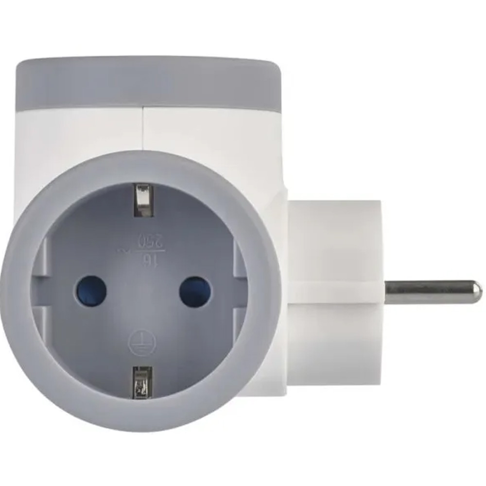 Разветвитель EMOS P0077PD 2 розетки 1xUSB-A 1xUSB-C White Тип вилки евровилка с заземлением (Тип F) 