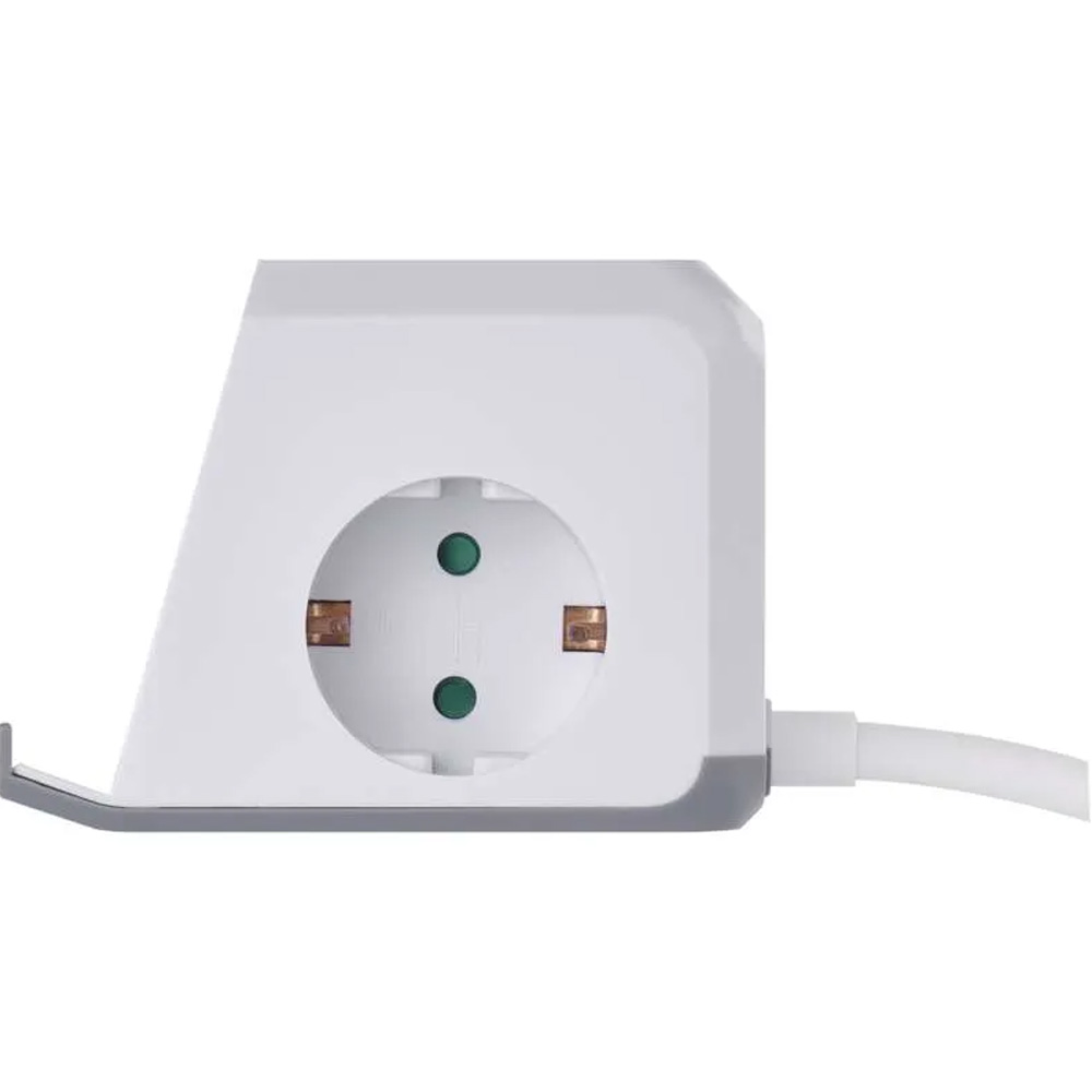 Удлинитель EMOS P0222CQ 2 м 2 розетки 2xUSB-A 1 x USB-C+Qi White Тип вилки евровилка с заземлением (Тип F) 