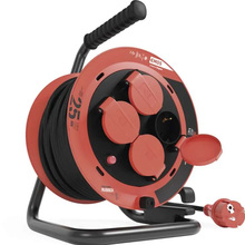 Подовжувач EMOS P082251 4 розетки 25 м Red