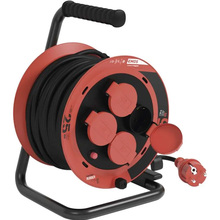 Подовжувач EMOS P082251 4 розетки 25 м Red