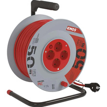 Удлинитель EMOS P09250, 4 розетки 50 м Grey