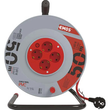 Удлинитель EMOS P09250, 4 розетки 50 м Grey