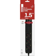 Сетевой фильтр EMOS P1321PD 3 розетки 1.5 м 2xUSB-A + 1xUSB-C Black