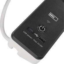Мережевий фільтр EMOS P1422SM 4 розетки USB-A, USB-C, Wi-Fi 2 м Black