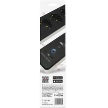Мережевий фільтр EMOS P1422SM 4 розетки USB-A, USB-C, Wi-Fi 2 м Black