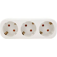 Розгалужувач VOLTRONIC A303 3 розетки 16А White