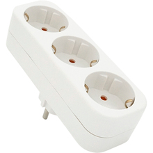 Разветвитель VOLTRONIC A303 3 розетки 16А White