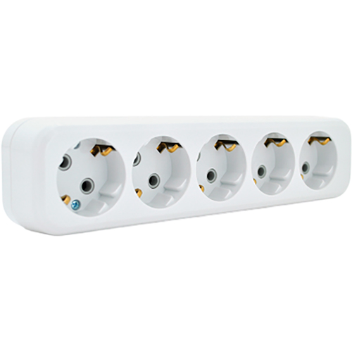 Колодка для удлинител VOLTRONIC 5 розеток 16A White (FM-KFU/5)