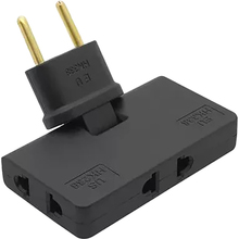 Разветвитель VOLTRONIC 3 розетки 10А Black (HK338B)