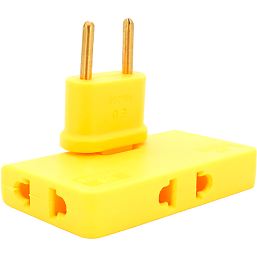 Розгалужувач VOLTRONIC 3 розетки 10А Yellow (HK338Y) Тип розгалужувач