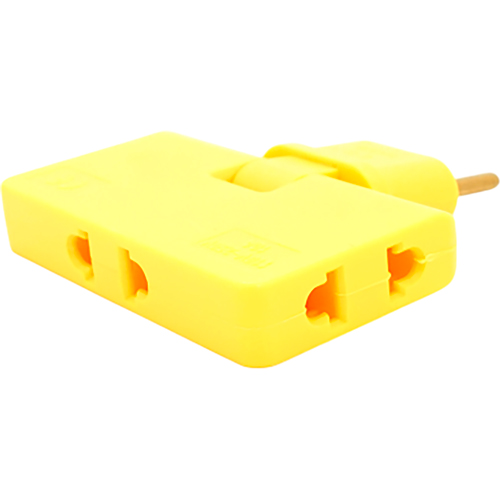 Розгалужувач VOLTRONIC 3 розетки 10А Yellow (HK338Y) Тип розеток євророзетка без заземлення (тип C)