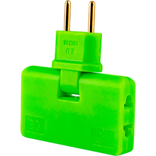 Разветвитель VOLTRONIC 3 розетки 10А Green (HK338G)